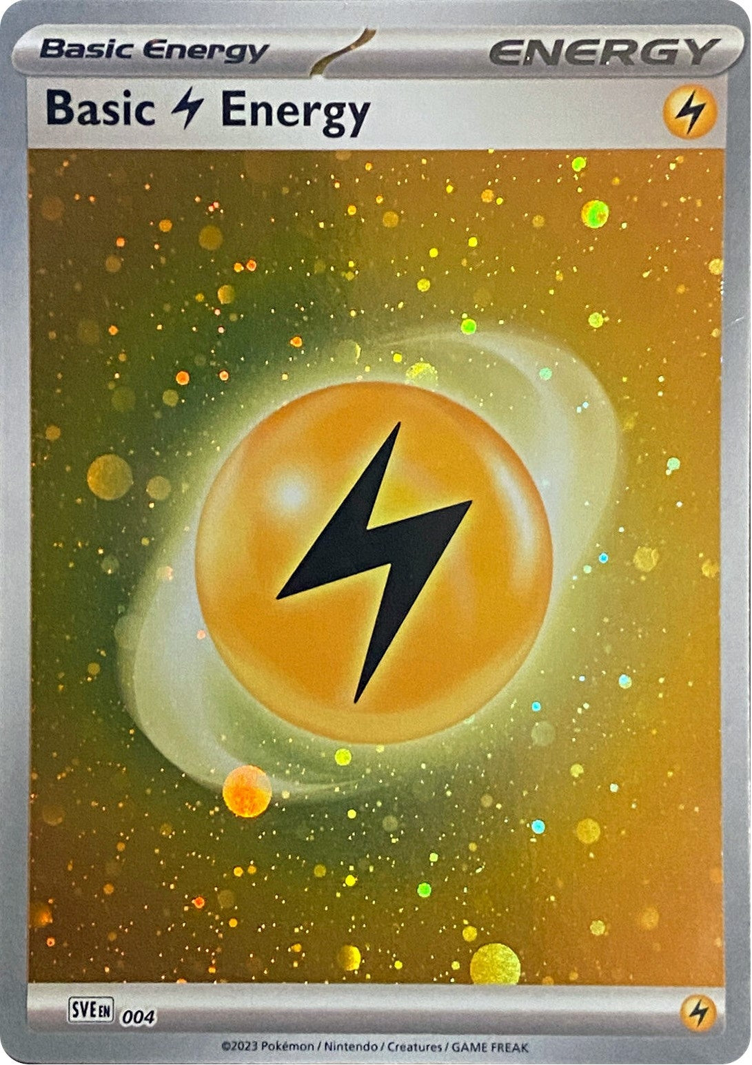 Image for Basic Lightning Energy (Cosmos Holo) (004) [SVE: Scarlet & Violet Energies] - Pokemon