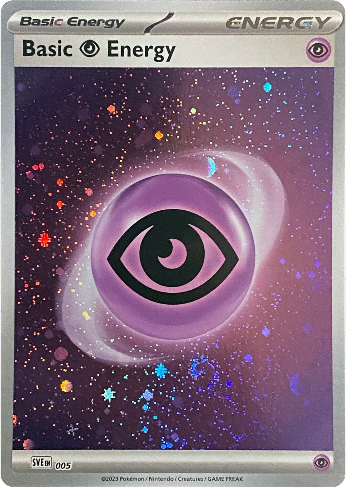 Image for Basic Psychic Energy (Cosmos Holo) (005) [SVE: Scarlet & Violet Energies] - Pokemon