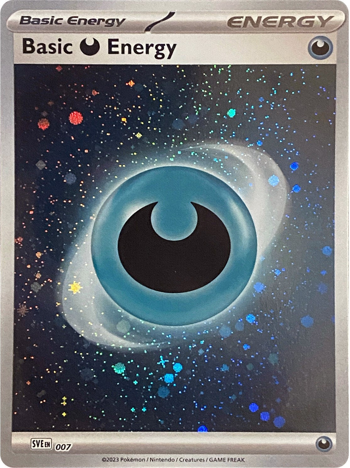 Image for Basic Darkness Energy (Cosmos Holo) (007) [SVE: Scarlet & Violet Energies] - Pokemon