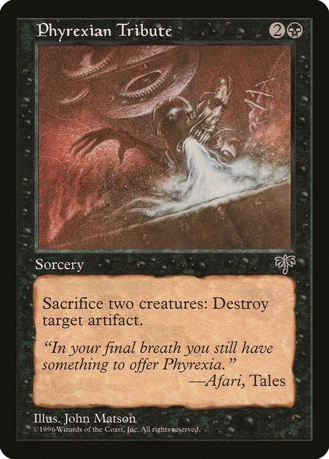 Image for Phyrexian Tribute [Mirage] - Magic: The Gathering