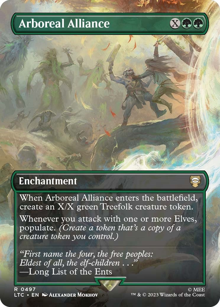 Image for Arboreal Alliance (Borderless) (497) [The Lord of the Rings: Tales of Middle-earth] - Magic: The Gathering