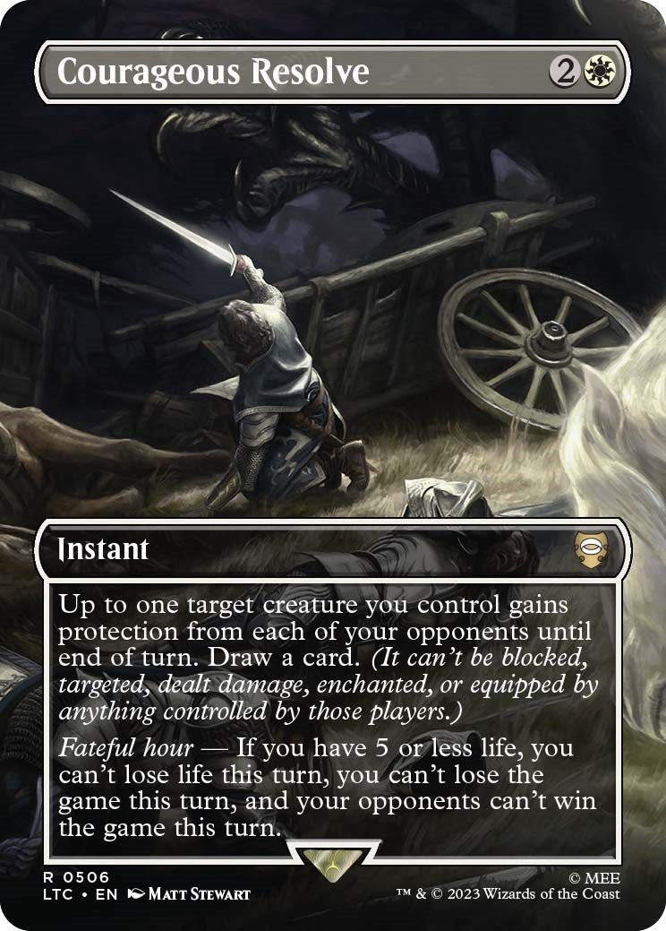 Image for Courageous Resolve (Borderless) (506) [The Lord of the Rings: Tales of Middle-earth] - Magic: The Gathering
