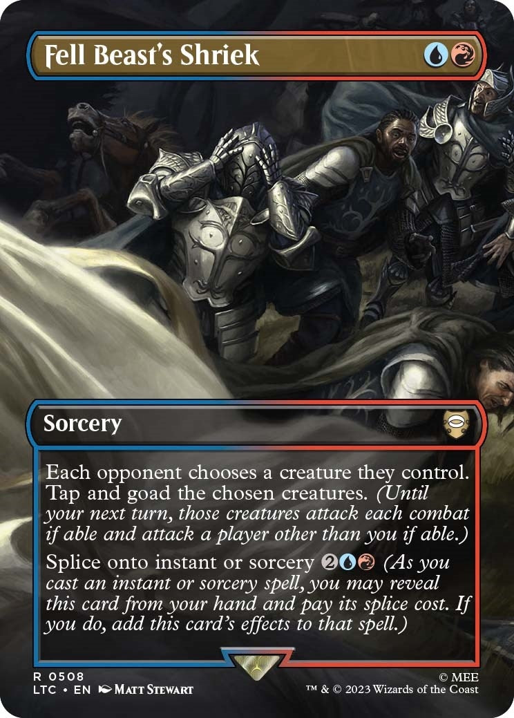 Image for Fell Beast's Shriek (Borderless) (508) [The Lord of the Rings: Tales of Middle-earth] - Magic: The Gathering