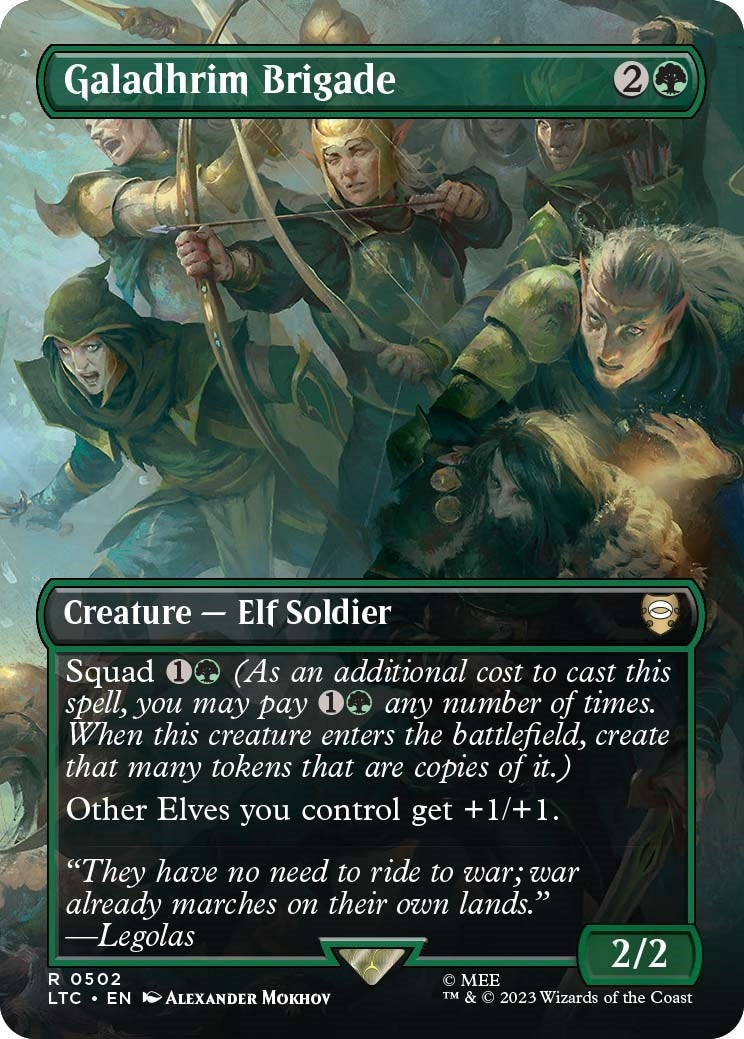 Galadhrim Brigade (Borderless) (502) [Commander: The Lord of the Rings: Tales of Middle-earth]