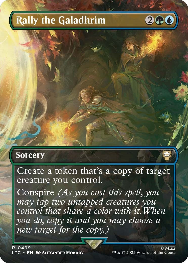 Image for Rally the Galadhrim (Borderless) (499) [The Lord of the Rings: Tales of Middle-earth] - Magic: The Gathering