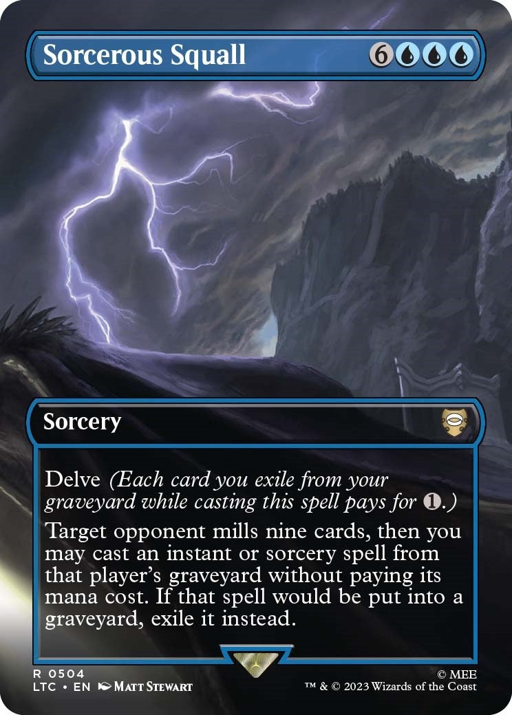 Image for Sorcerous Squall (Borderless) (504) [The Lord of the Rings: Tales of Middle-earth] - Magic: The Gathering