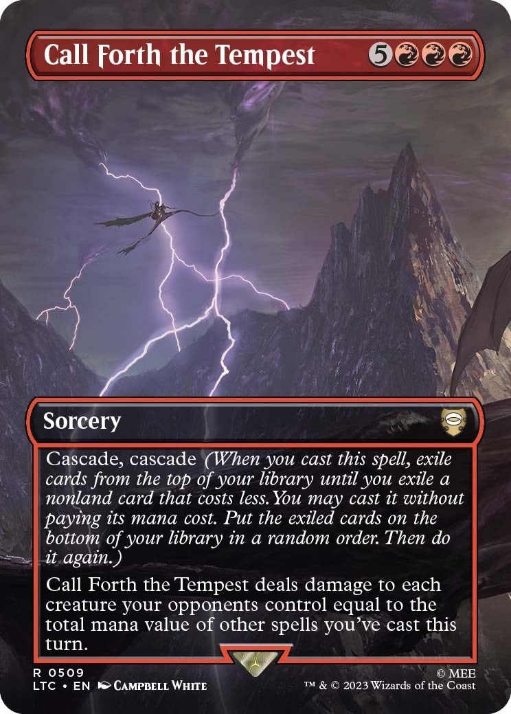 Image for Call Forth the Tempest (Borderless) (509) [The Lord of the Rings: Tales of Middle-earth] - Magic: The Gathering