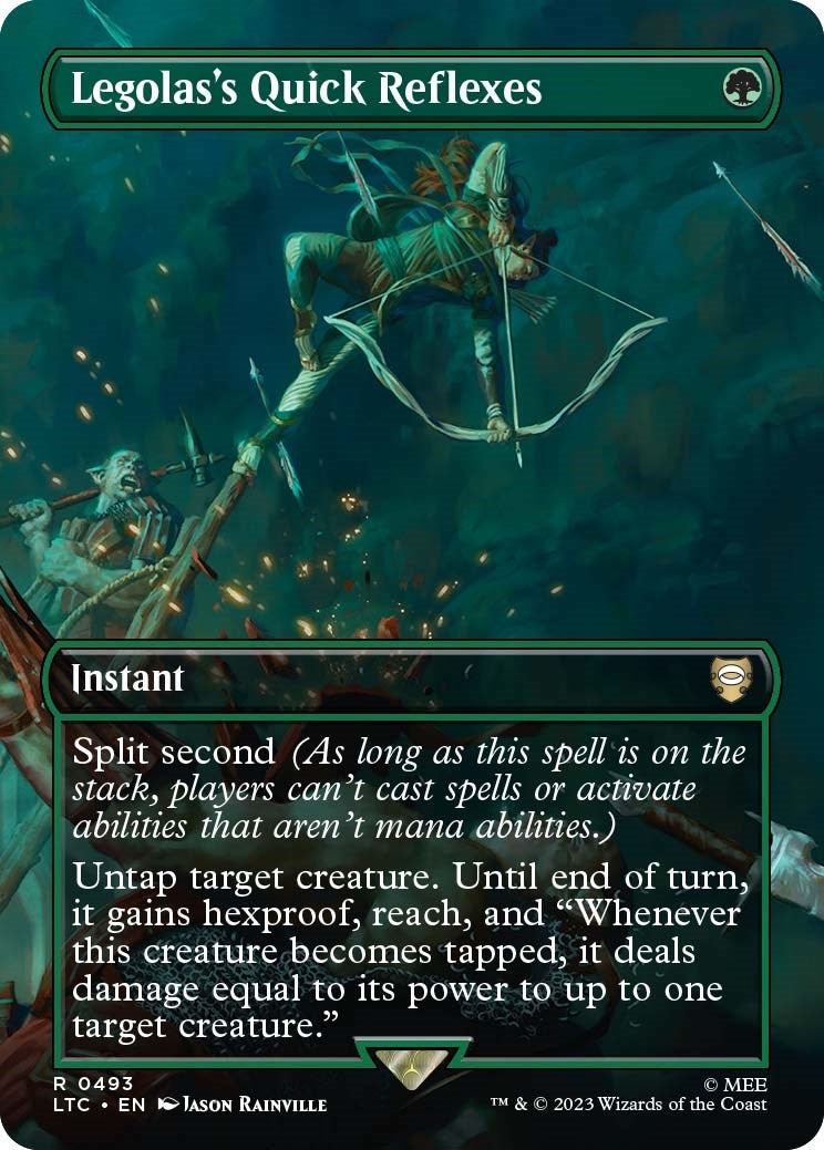 Image for Legolas's Quick Reflexes (Borderless) (493) [The Lord of the Rings: Tales of Middle-earth] - Magic: The Gathering