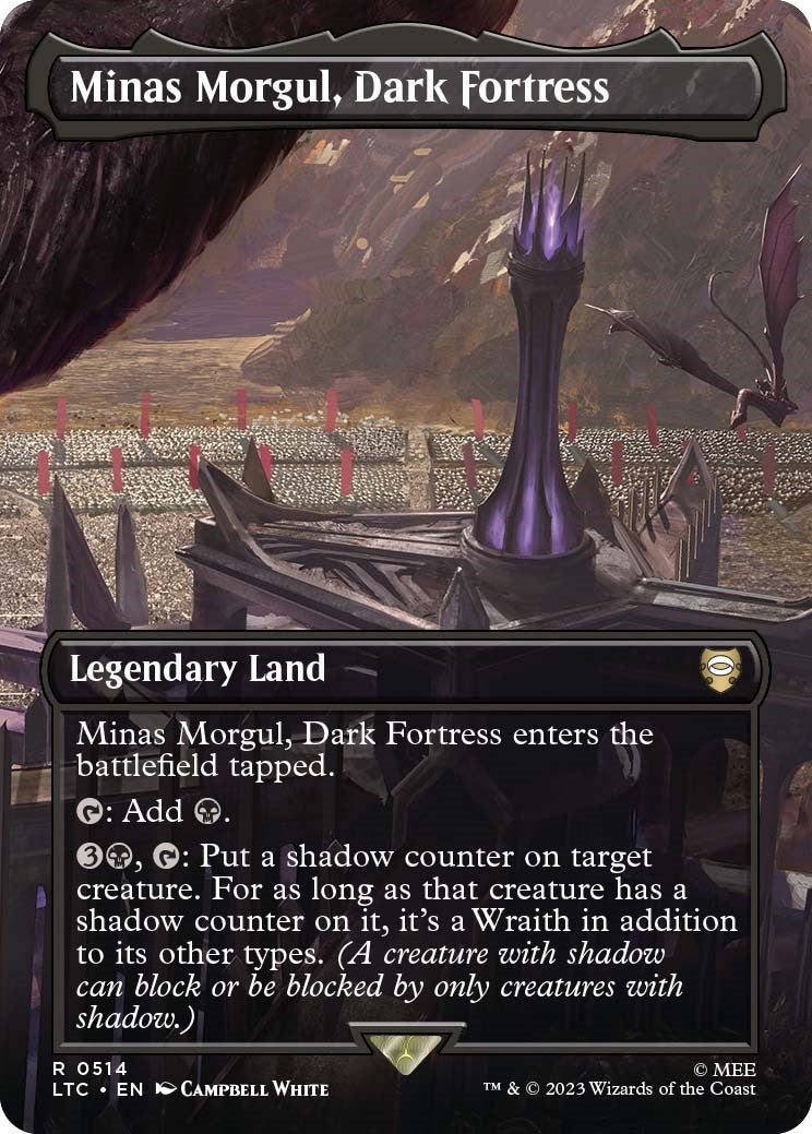 Image for Minas Morgul, Dark Fortress (Borderless) (514) [The Lord of the Rings: Tales of Middle-earth] - Magic: The Gathering