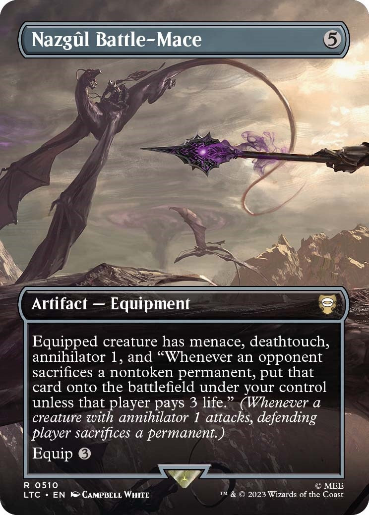 Image for Nazgul Battle-Mace (Borderless) (510) [The Lord of the Rings: Tales of Middle-earth] - Magic: The Gathering
