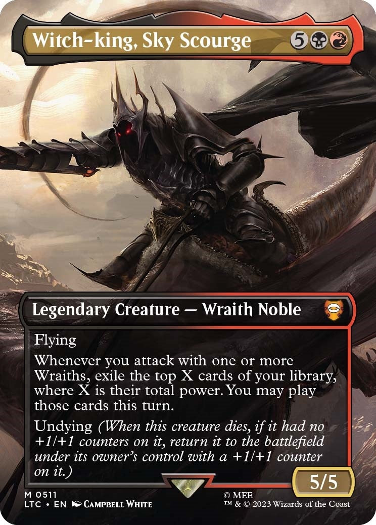 Image for Witch-king, Sky Scourge (Borderless) (511) [The Lord of the Rings: Tales of Middle-earth] - Magic: The Gathering