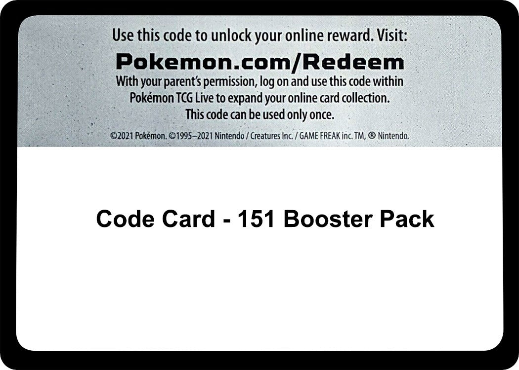 Image for Code Card - 151 Booster Pack [SV: Scarlet & Violet 151] - Pokemon
