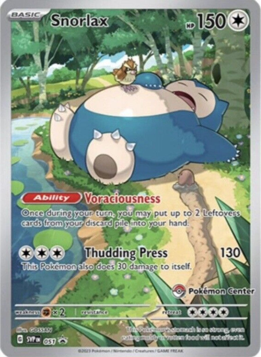 Image for Snorlax - 051 (Pokemon Center Exclusive) (051) [SV: Scarlet & Violet Promo Cards] - Pokemon