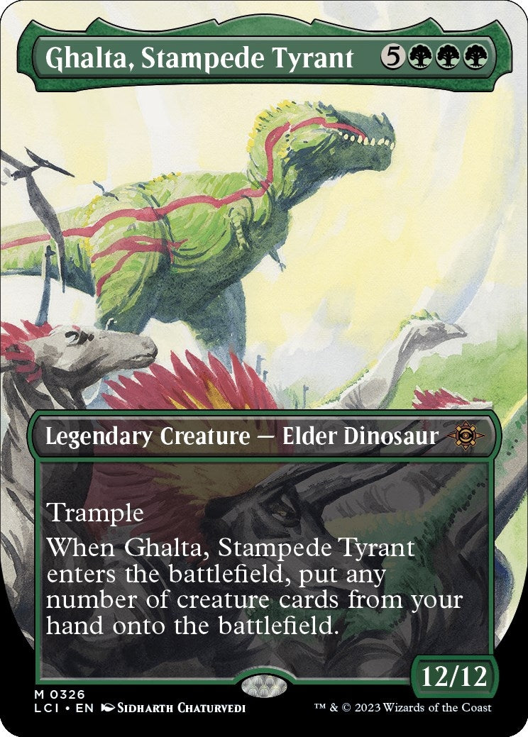 Image for Ghalta, Stampede Tyrant (Borderless) (326) [The Lost Caverns of Ixalan] - Magic: The Gathering
