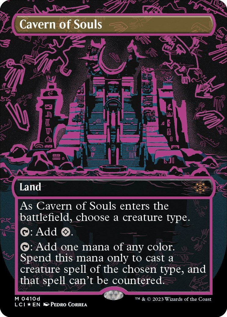 Image for Cavern of Souls (0410d) (Borderless) (410d) [The Lost Caverns of Ixalan] - Magic: The Gathering