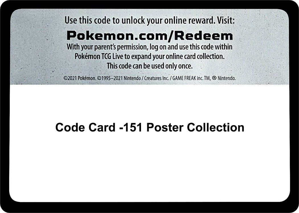 Image for Code Card -151 Poster Collection [SV: Scarlet & Violet 151] - Pokemon
