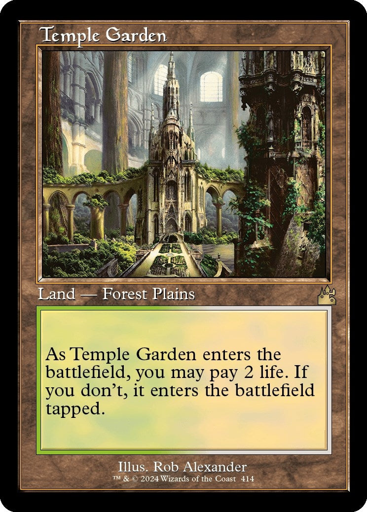 Image for Temple Garden (Retro Frame) (414) [Ravnica Remastered] - Magic: The Gathering