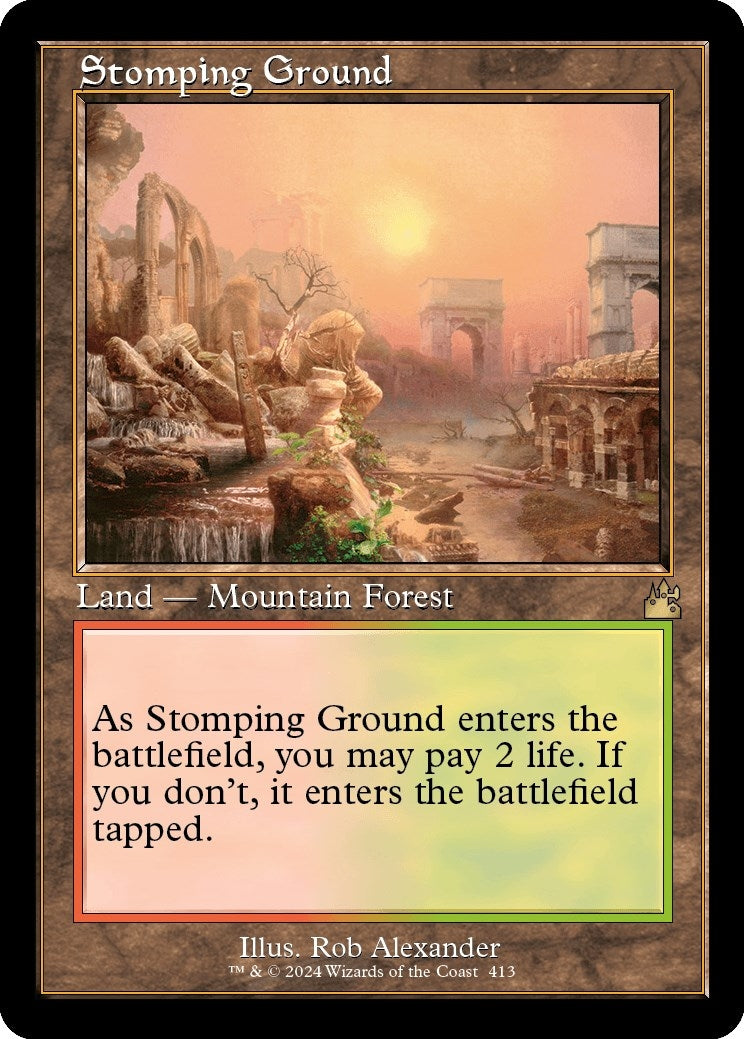 Image for Stomping Ground (Retro Frame) (413) [Ravnica Remastered] - Magic: The Gathering