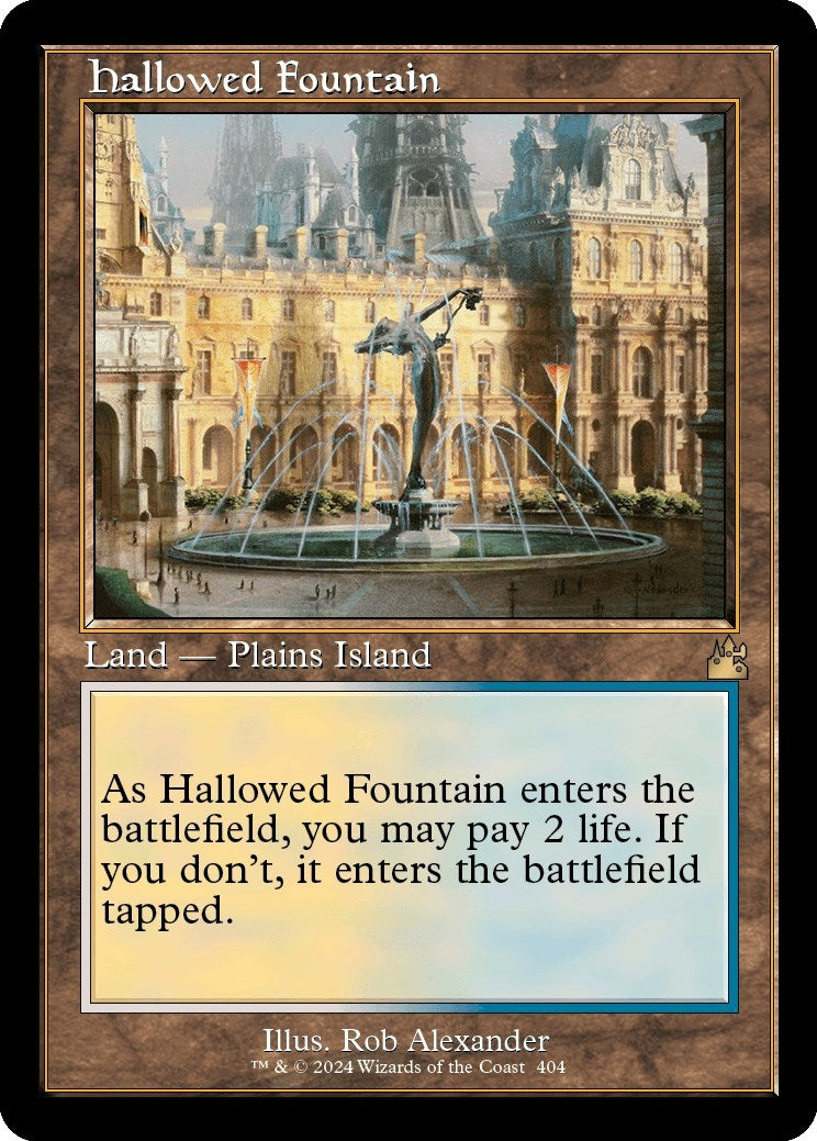 Image for Hallowed Fountain (Retro Frame) (404) [Ravnica Remastered] - Magic: The Gathering