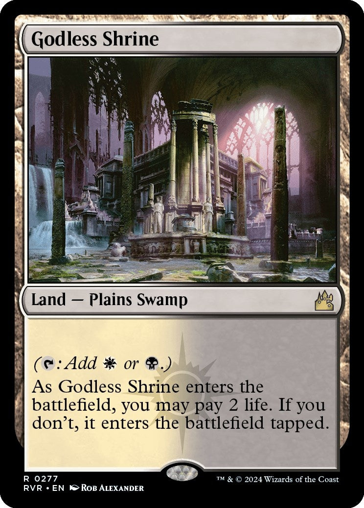 Image for Godless Shrine (277) [Ravnica Remastered] - Magic: The Gathering