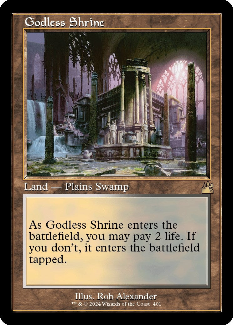 Image for Godless Shrine (Retro Frame) (401) [Ravnica Remastered] - Magic: The Gathering