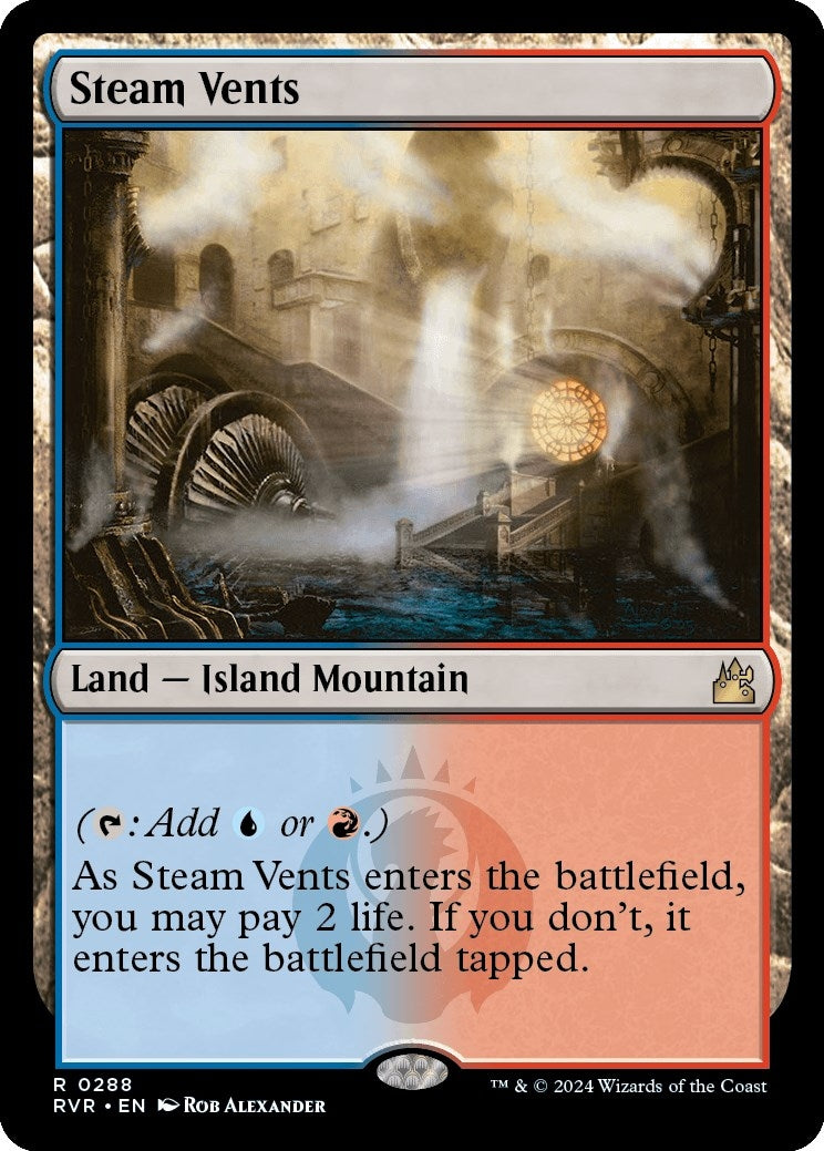 Image for Steam Vents (288) [Ravnica Remastered] - Magic: The Gathering
