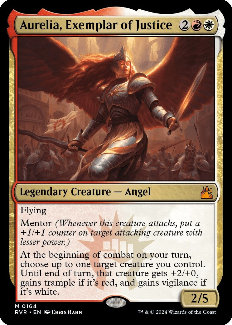 Image for Aurelia, Exemplar of Justice (164) [Ravnica Remastered] - Magic: The Gathering