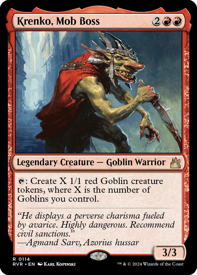 Image for Krenko, Mob Boss (114) [Ravnica Remastered] - Magic: The Gathering