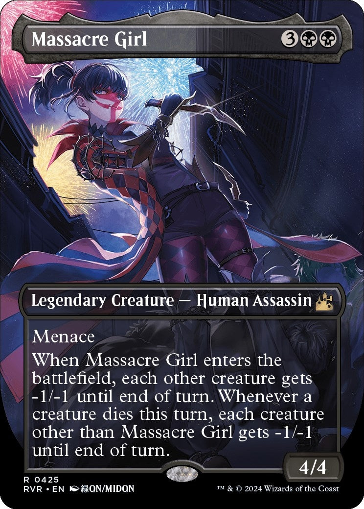 Image for Massacre Girl (Anime Borderless) (425) [Ravnica Remastered] - Magic: The Gathering