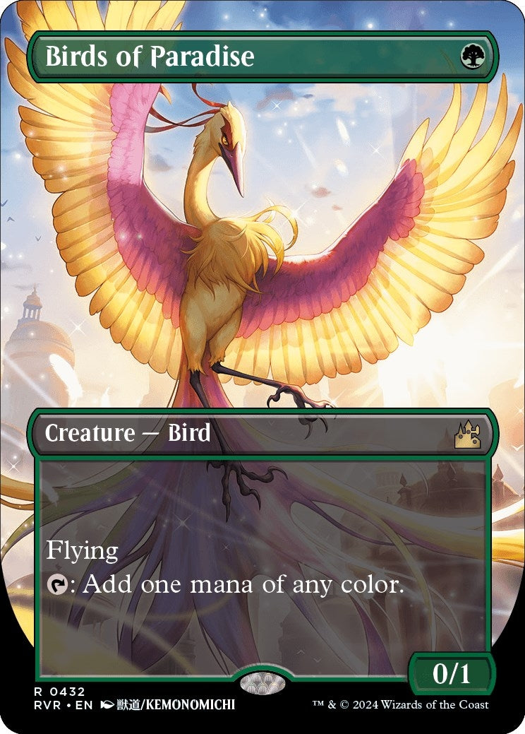 Image for Birds of Paradise (Anime Borderless) (432) [Ravnica Remastered] - Magic: The Gathering