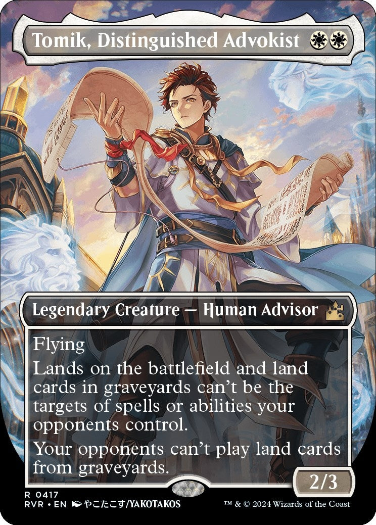 Image for Tomik, Distinguished Advokist (Anime Borderless) (417) [Ravnica Remastered] - Magic: The Gathering