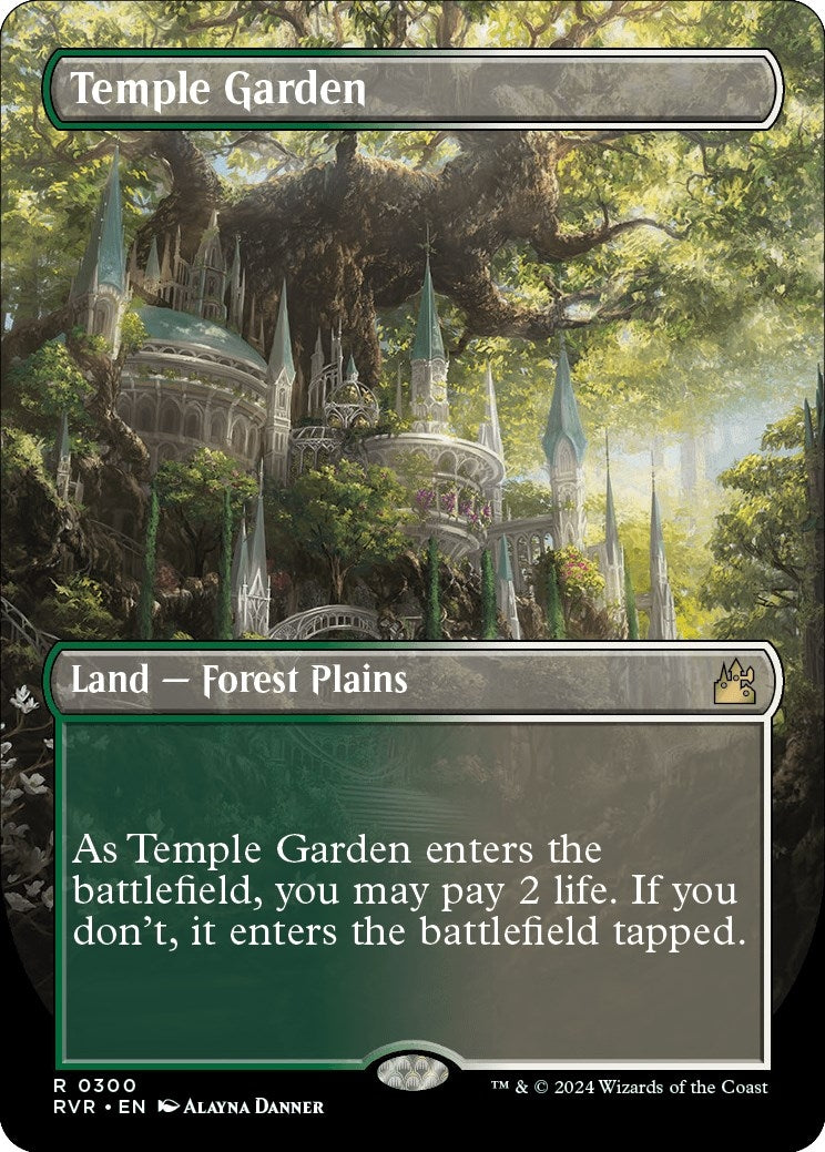 Image for Temple Garden (Borderless) (300) [Ravnica Remastered] - Magic: The Gathering
