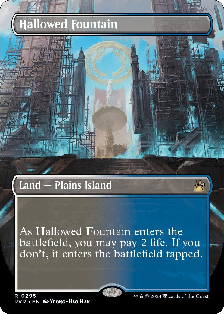 Hallowed Fountain (Borderless) (295) [Ravnica Remastered]