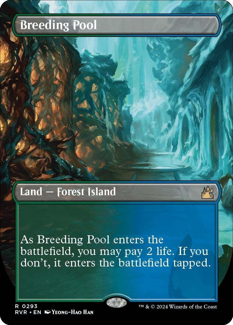 Image for Breeding Pool (Borderless) (293) [Ravnica Remastered] - Magic: The Gathering