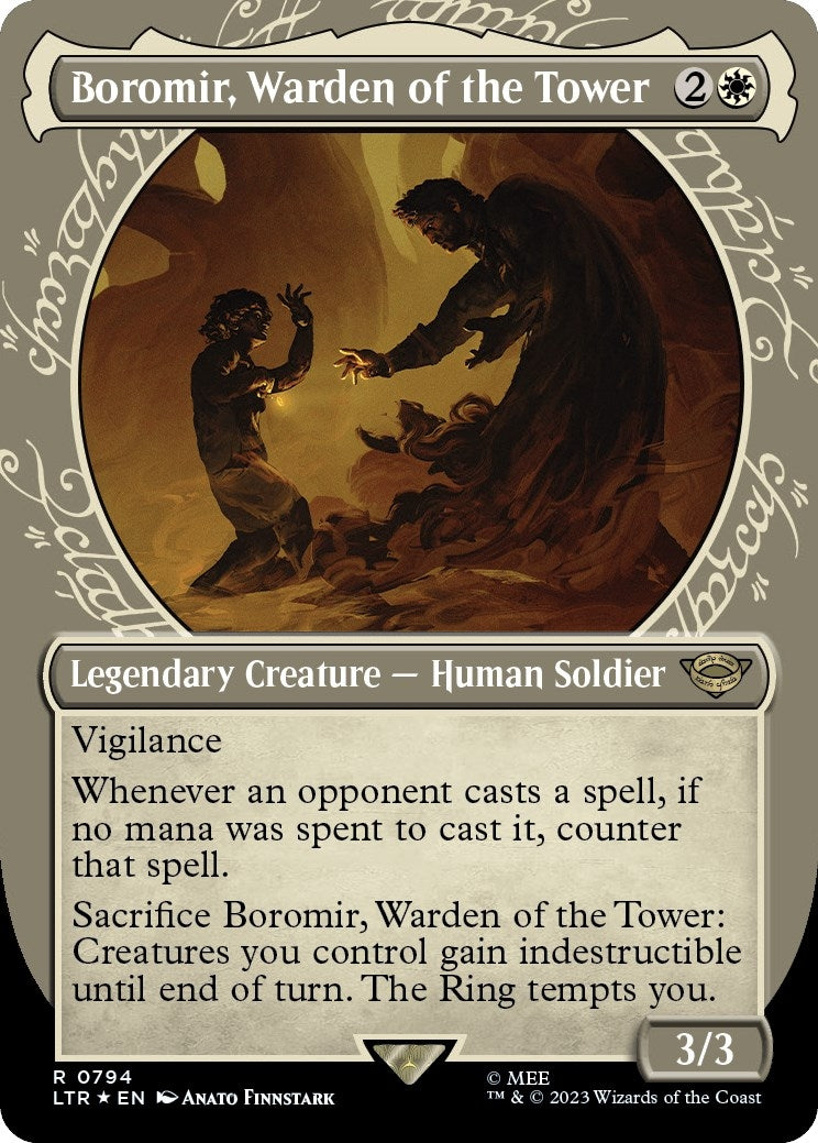 Image for Boromir, Warden of the Tower (Showcase) (Surge Foil) (794) [Universes Beyond: The Lord of the Rings: Tales of Middle-earth] - Magic: The Gathering