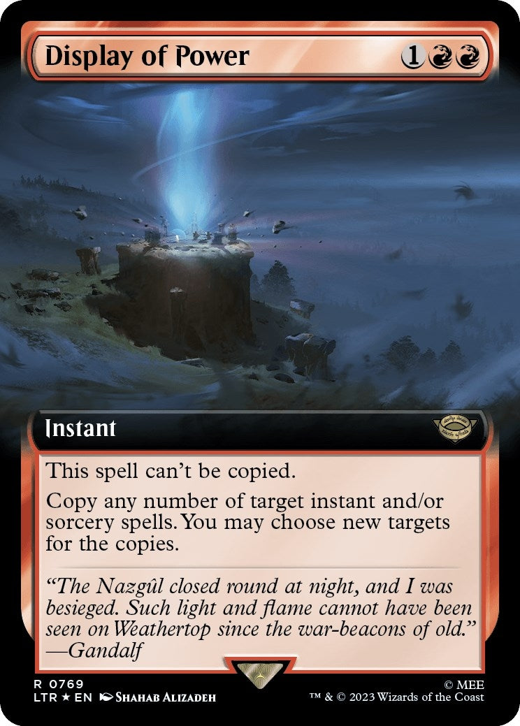 Image for Display of Power (Extended Art) (Surge Foil) (769) [Universes Beyond: The Lord of the Rings: Tales of Middle-earth] - Magic: The Gathering