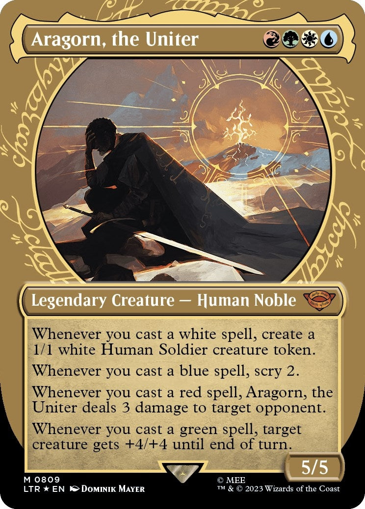 Image for Aragorn, the Uniter (Showcase) (Surge Foil) (809) [Universes Beyond: The Lord of the Rings: Tales of Middle-earth] - Magic: The Gathering