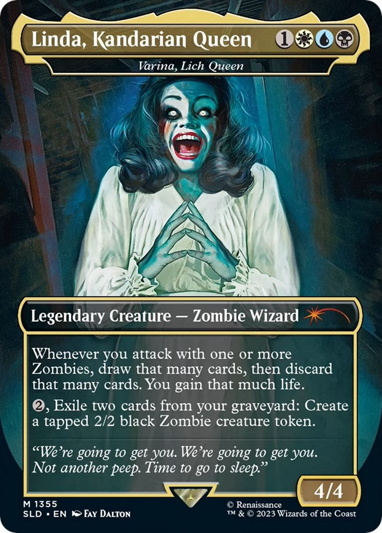 Image for Linda, Kandarian Queen - Varina, Lich Queen (1355) [Secret Lair Drop Series] - Magic: The Gathering