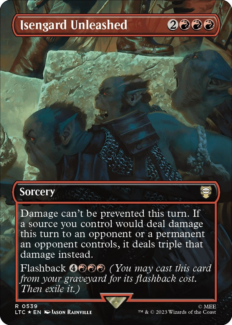 Image for Isengard Unleashed (Borderless) (Surge Foil) (539) [The Lord of the Rings: Tales of Middle-earth] - Magic: The Gathering
