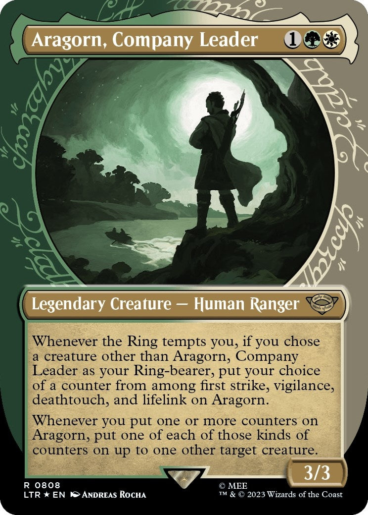Image for Aragorn, Company Leader (Showcase) (Surge Foil) (808) [Universes Beyond: The Lord of the Rings: Tales of Middle-earth] - Magic: The Gathering