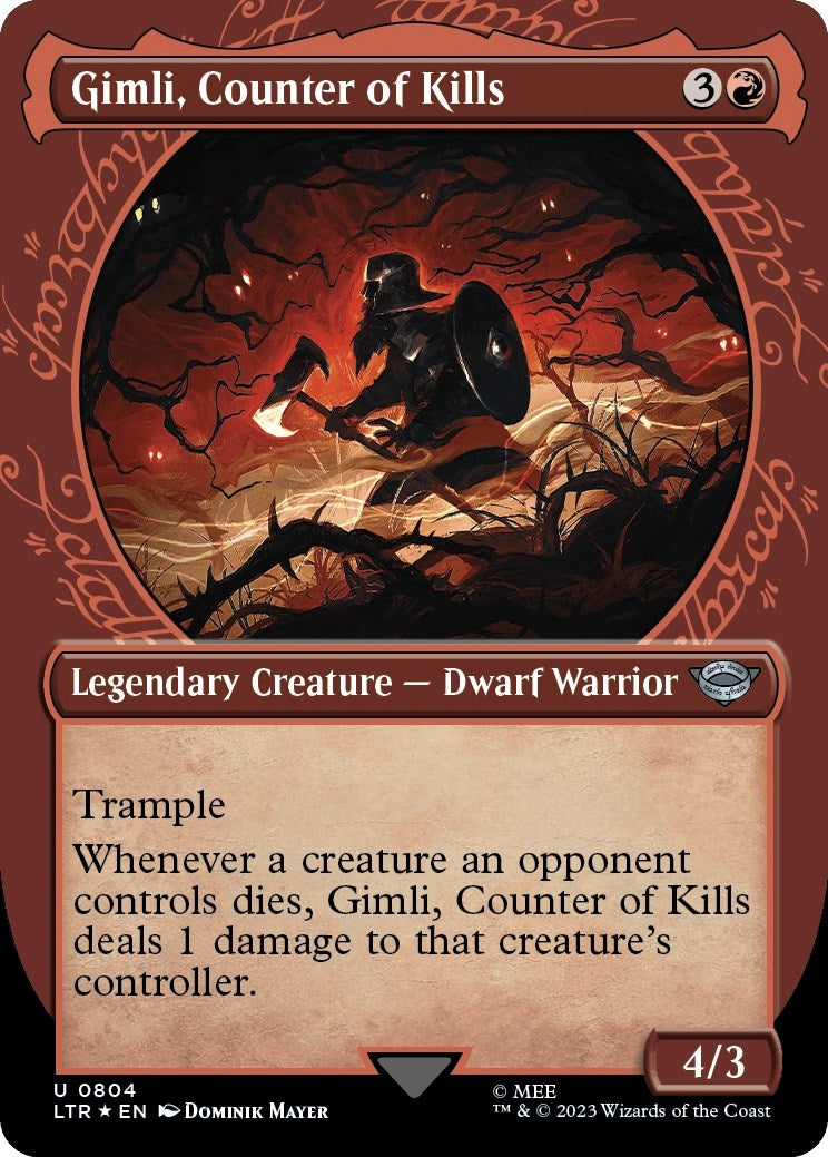 Image for Gimli, Counter of Kills (Showcase) (Surge Foil) (804) [Universes Beyond: The Lord of the Rings: Tales of Middle-earth] - Magic: The Gathering