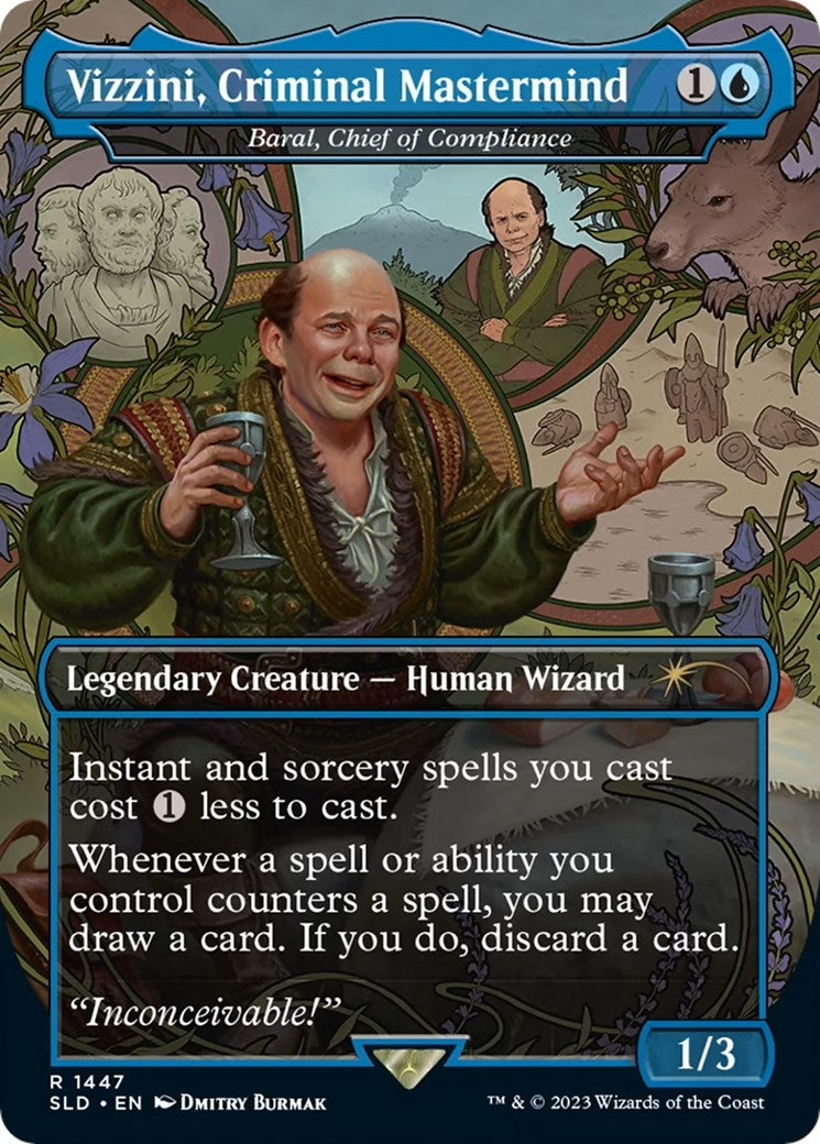 Image for Vizzini, Criminal Mastermind - Baral, Chief of Compliance (1447) [Secret Lair Drop Series] - Magic: The Gathering
