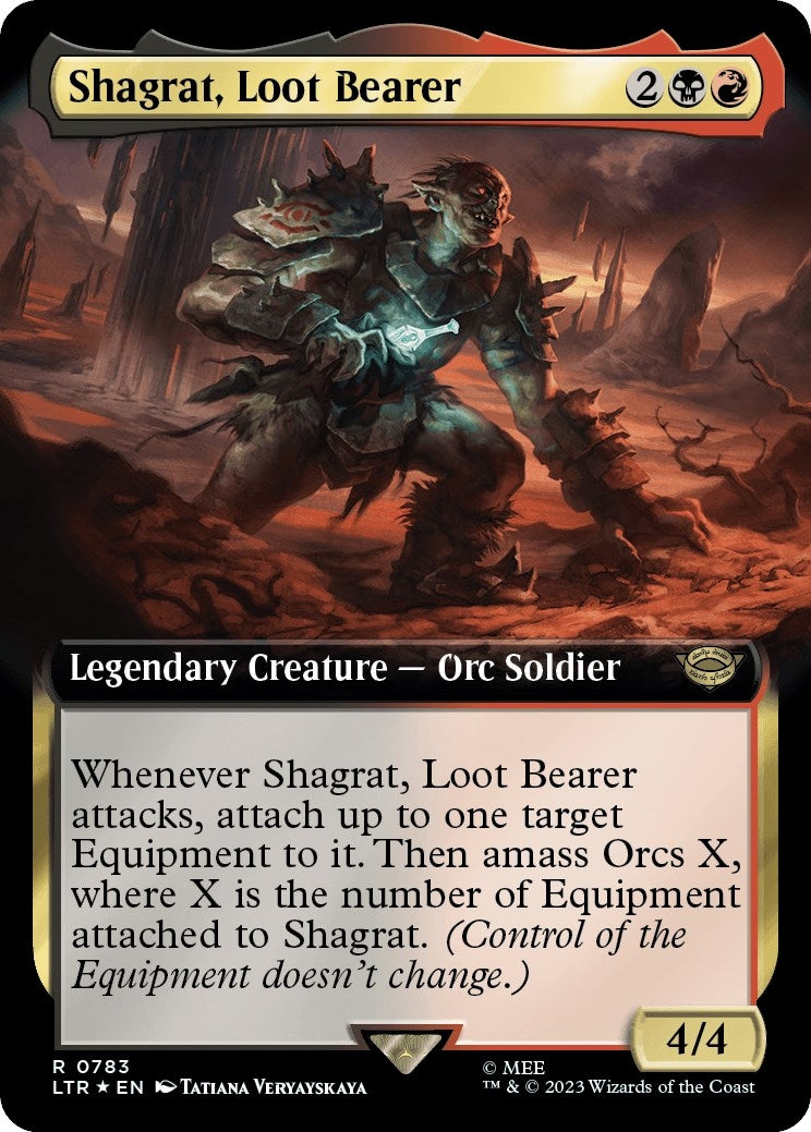 Image for Shagrat, Loot Bearer (Extended Art) (Surge Foil) (783) [Universes Beyond: The Lord of the Rings: Tales of Middle-earth] - Magic: The Gathering