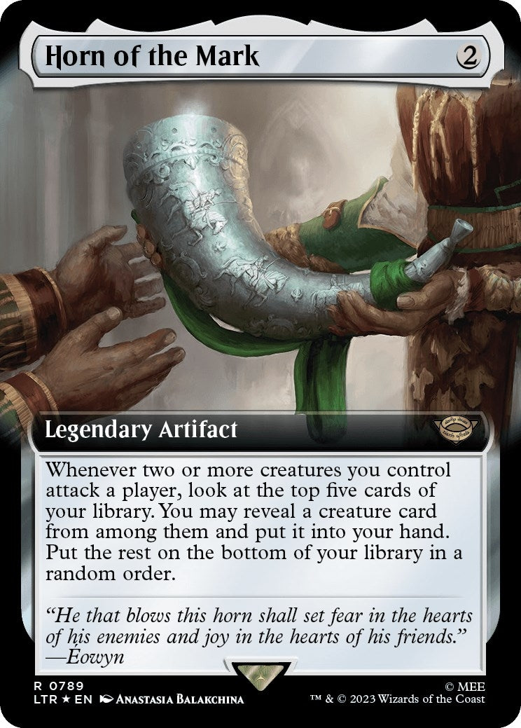 Image for Horn of the Mark (Extended Art) (Surge Foil) (789) [Universes Beyond: The Lord of the Rings: Tales of Middle-earth] - Magic: The Gathering
