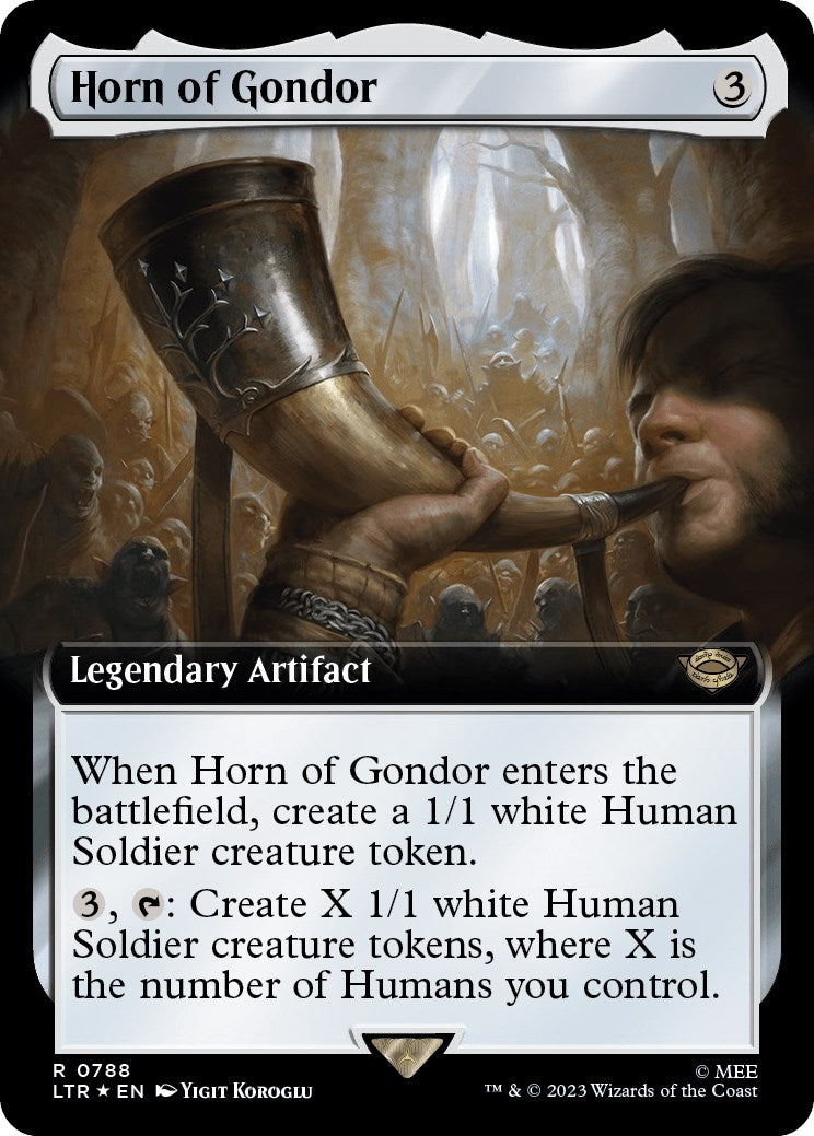 Image for Horn of Gondor (Extended Art) (Surge Foil) (788) [Universes Beyond: The Lord of the Rings: Tales of Middle-earth] - Magic: The Gathering