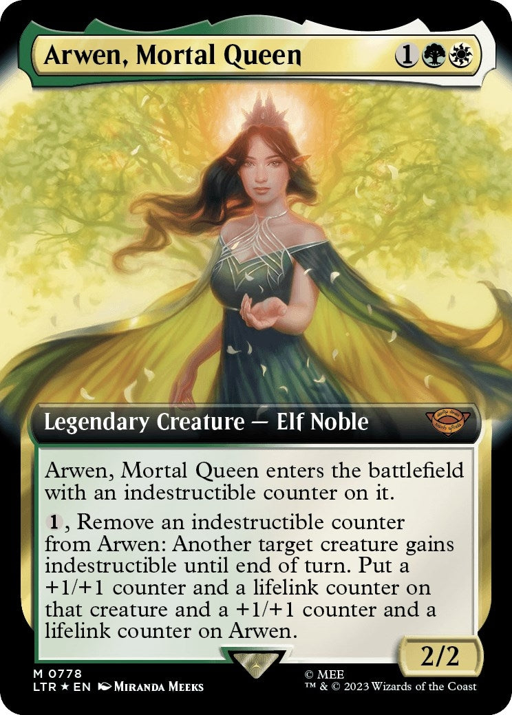 Image for Arwen, Mortal Queen (Extended Art) (Surge Foil) (778) [Universes Beyond: The Lord of the Rings: Tales of Middle-earth] - Magic: The Gathering