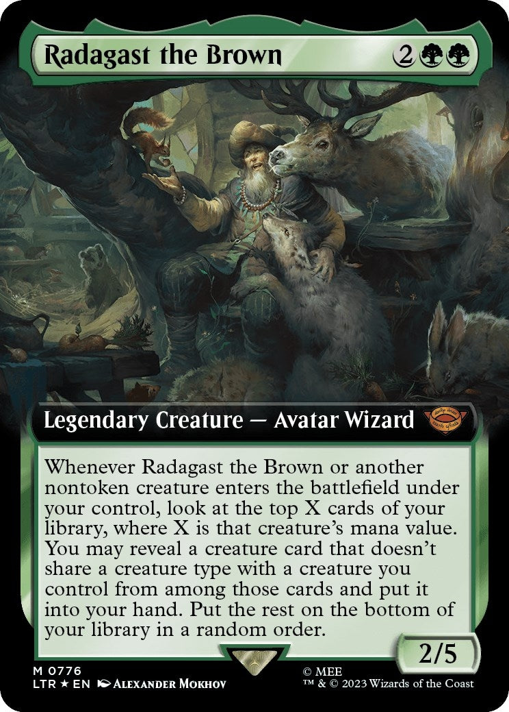 Image for Radagast the Brown (Extended Art) (Surge Foil) (776) [Universes Beyond: The Lord of the Rings: Tales of Middle-earth] - Magic: The Gathering