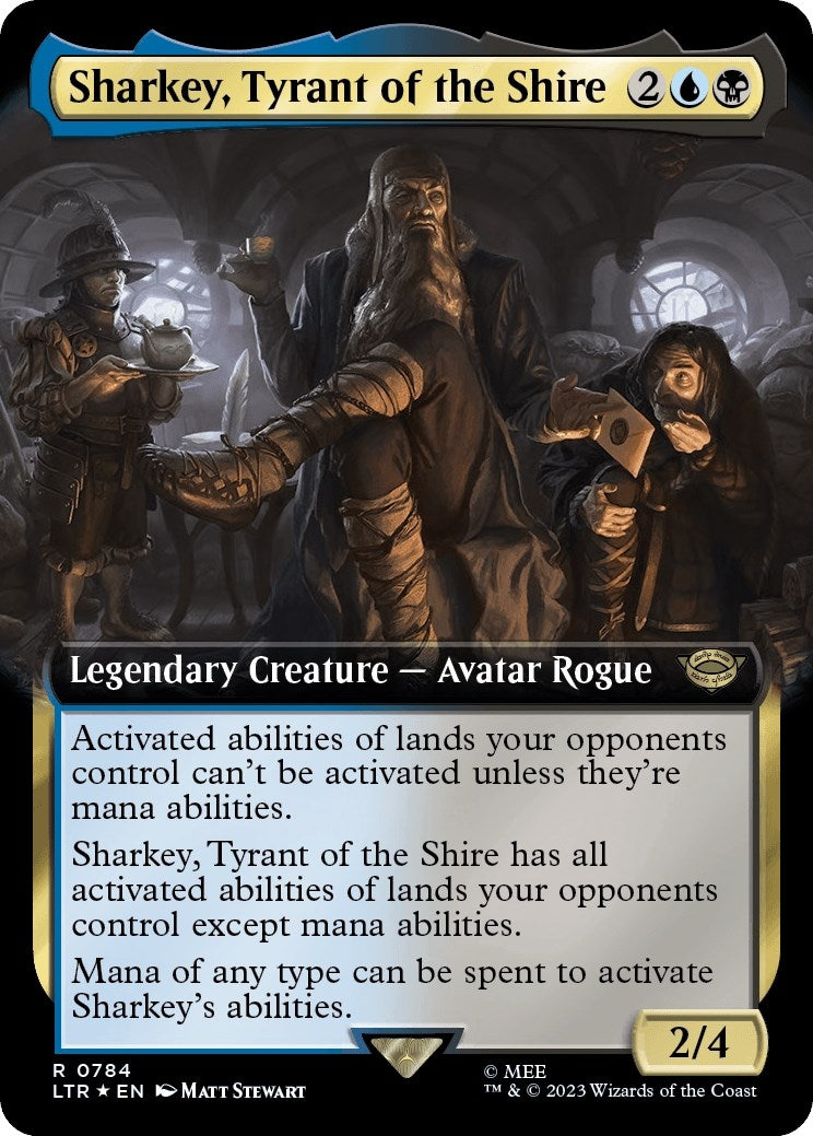 Image for Sharkey, Tyrant of the Shire (Extended Art) (Surge Foil) (784) [Universes Beyond: The Lord of the Rings: Tales of Middle-earth] - Magic: The Gathering