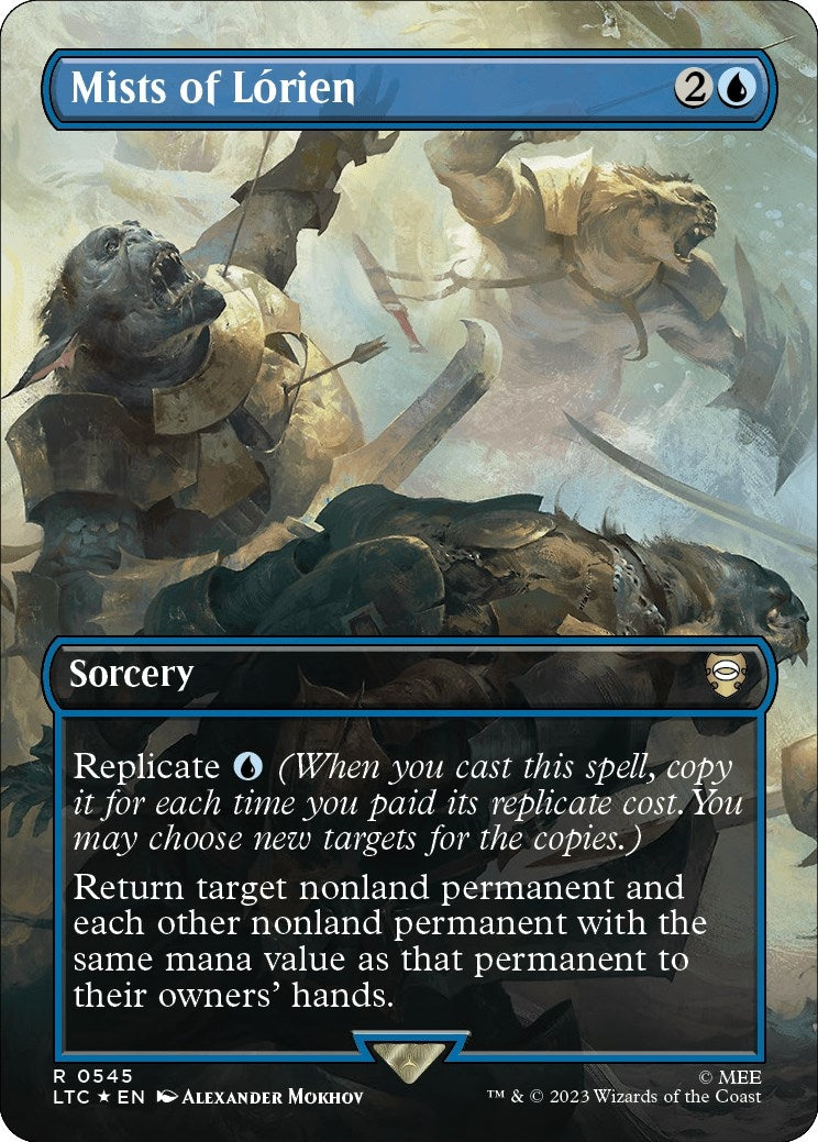 Image for Mists of Lorien (Borderless) (Surge Foil) (545) [The Lord of the Rings: Tales of Middle-earth] - Magic: The Gathering
