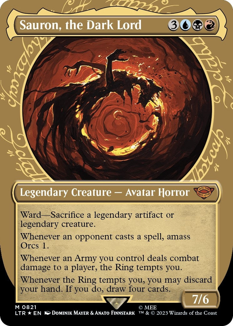 Image for Sauron, the Dark Lord (Showcase) (Surge Foil) (821) [Universes Beyond: The Lord of the Rings: Tales of Middle-earth] - Magic: The Gathering